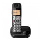Ασύρματο Ψηφιακό Τηλέφωνο Panasonic KX-TGE310GRB Μαύρο με Ανοικτή Συνομιλία και Λειτουργία Eco 